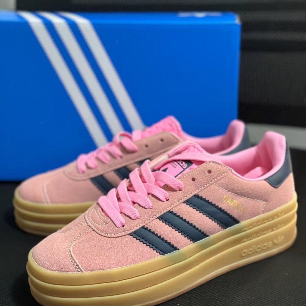 Adidas Gazelle Pink Glow Gum Women's Shoes (Optimized)
